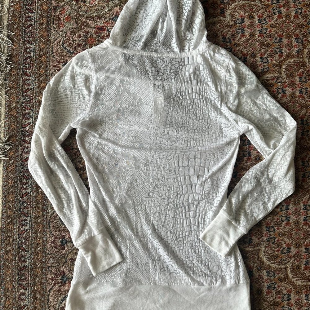Lightweight See-Through Hooded JACKET XS - Picture 6 of 8